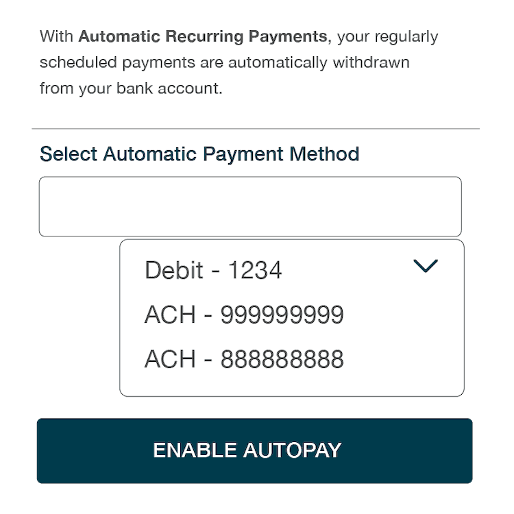 Automatic Payments